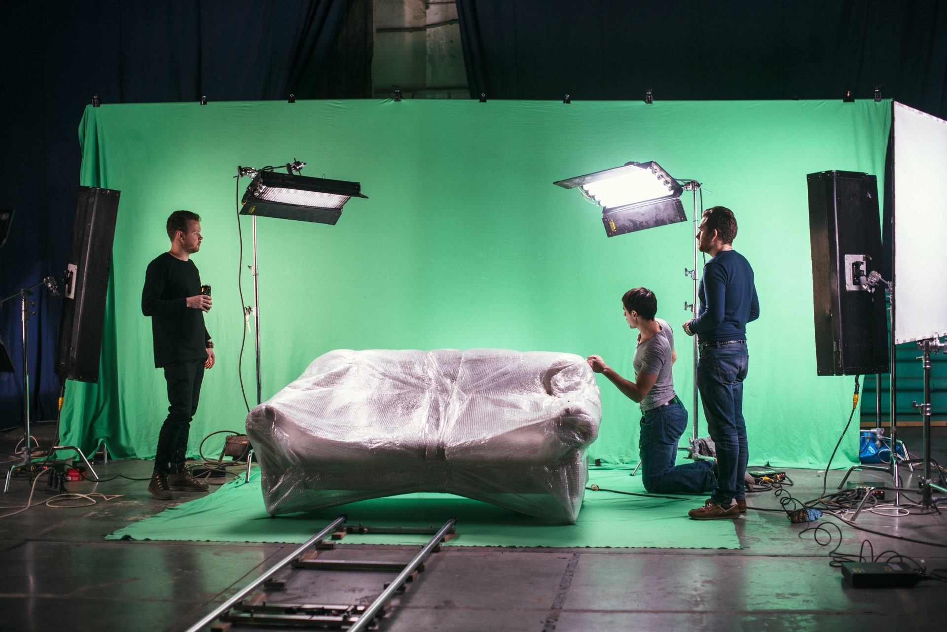 image showing a video shooting set